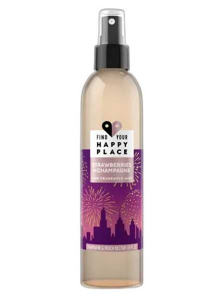 Frasco del perfume Find Your Happy Place Strawberries in Champagne
