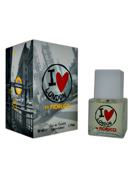 Frasco del perfume Fiorucci I Love London