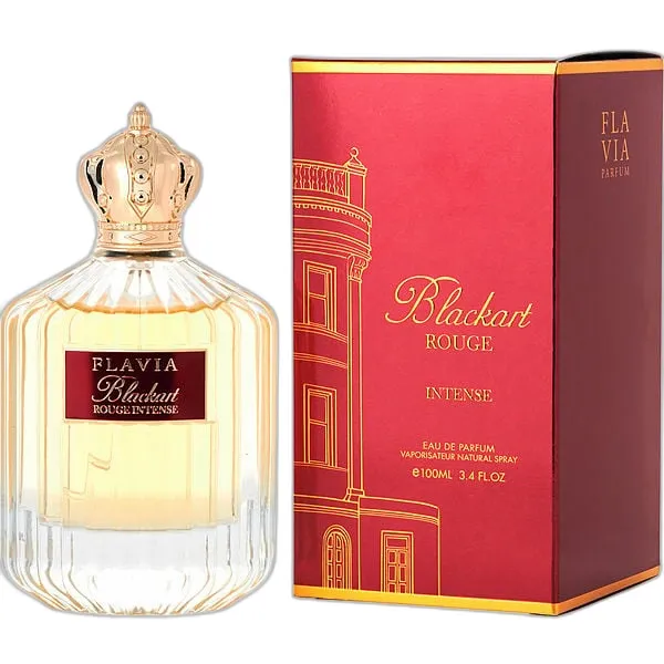Frasco del perfume Flavia Blackart Rouge Intense Eau de Parfum