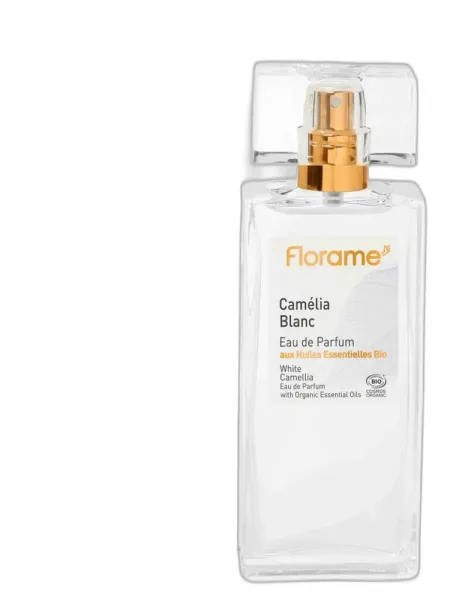 Frasco del perfume Florame Camelia Blanc