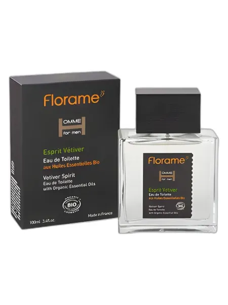 Frasco del perfume Florame Esprit Vetiver