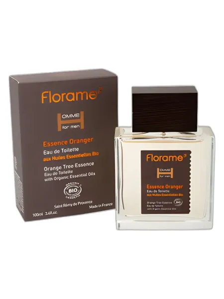 Frasco del perfume Florame Essence Oranger