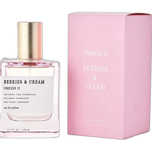 Frasco del perfume Forever 21 Berries & Cream Eau de Parfum