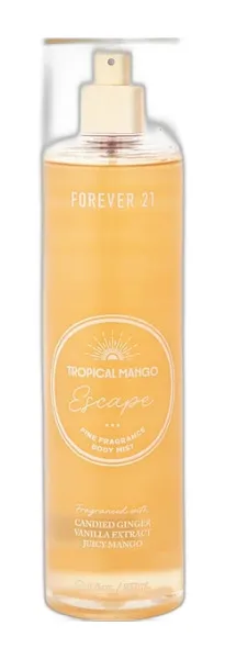 Frasco del perfume Forever 21 Tropical Mango Escape