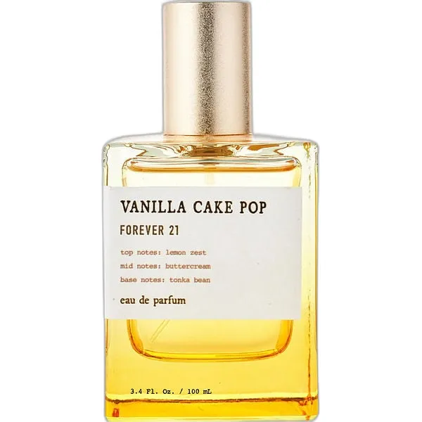 Frasco del perfume Forever 21 Vanilla Cake Pop Eau de Parfum