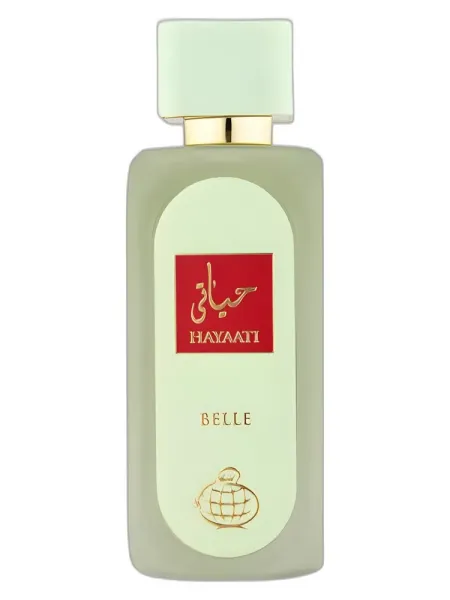 Frasco del perfume Fragrance World Hayaati Belle