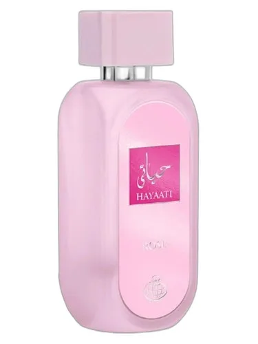 Frasco del perfume Fragrance World Hayaati Rose