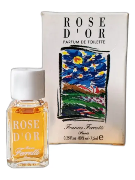 Frasco del perfume Franca Ferretti Rose D'Or