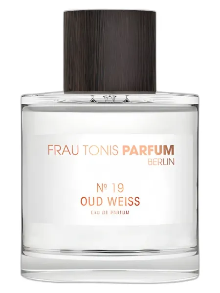 Frasco del perfume Frau Tonis Parfum No 19 OUD Weiss Parfum unisex Eau de Parfum