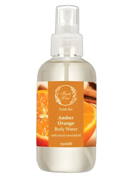 Frasco del perfume Fresh Line Amber Orange unisex