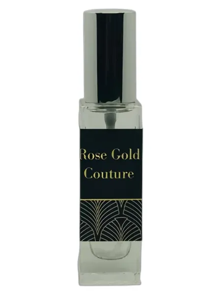 Frasco del perfume Ganache Parfums Rose Gold Couture unisex Eau de Parfum