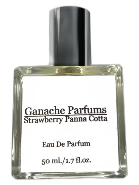 Frasco del perfume Ganache Parfums Strawberry Panna Cotta unisex Eau de Parfum