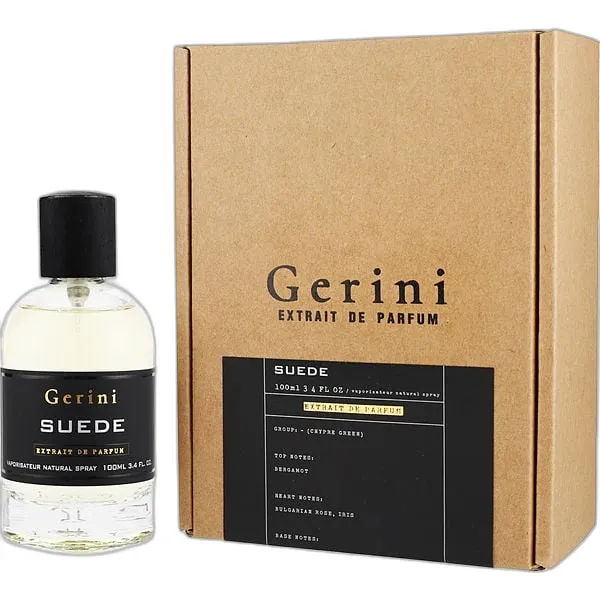 Frasco del perfume Gerini Suede Extrait