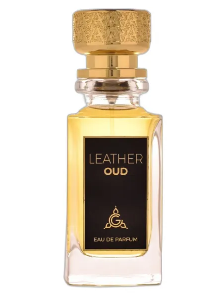 Frasco del perfume Ghalati Leather Oud Eau de Parfum