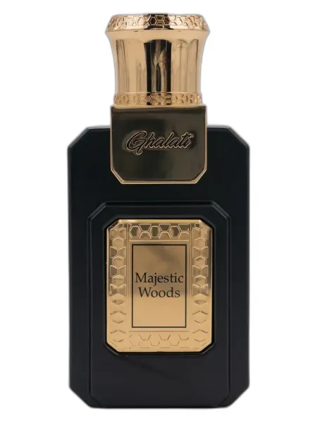 Frasco del perfume Ghalati Majestic Woods unisex Eau de Parfum