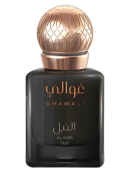 Frasco del perfume Ghawali Al Nobl Oud unisex Eau de Parfum