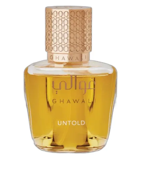 Frasco del perfume Ghawali Untold unisex Eau de Parfum