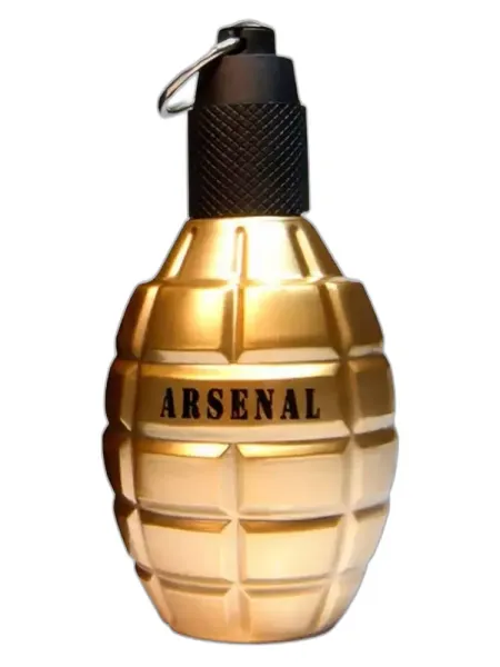 Frasco del perfume Gilles Cantuel Arsenal Gold Eau de Cologne