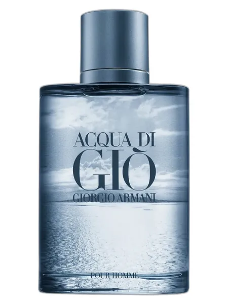 Frasco del perfume Giorgio Armani Acqua di Gio Blue Edition Pour Homme Eau de Cologne