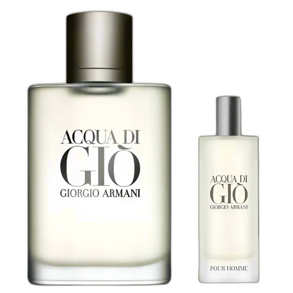 Frasco del perfume Giorgio Armani Aqua Di Gio Travel Collection 100Ml 15Ml