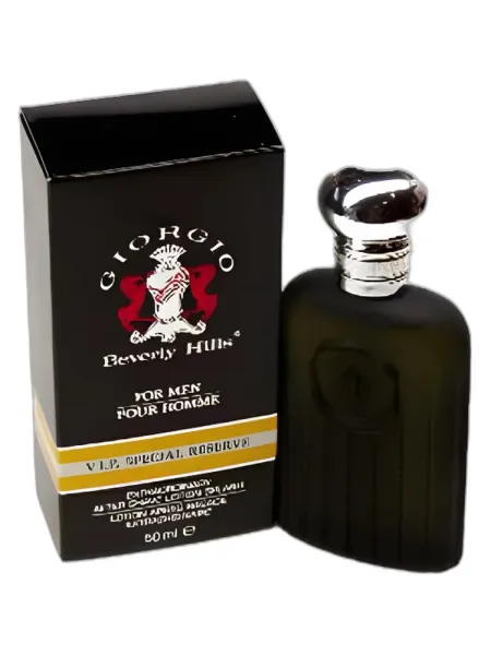 Frasco del perfume Giorgio Beverly Hills for Men V.I.P. Special Reserve
