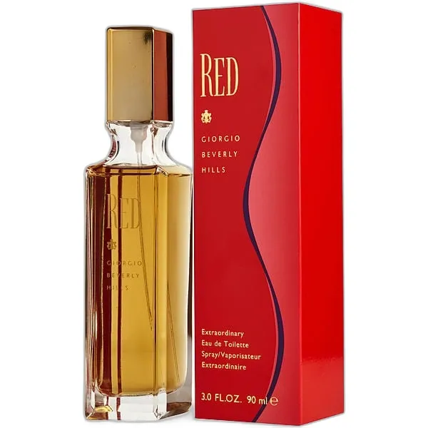 Frasco del perfume Giorgio Beverly Hills Red Eau de Toilette