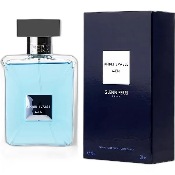 Frasco del perfume Glenn Perri Unbelievable Eau de Toilette