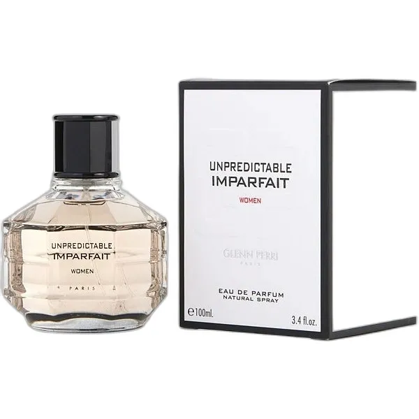 Frasco del perfume Glenn Perri Unpredictable Imparfait Eau de Parfum