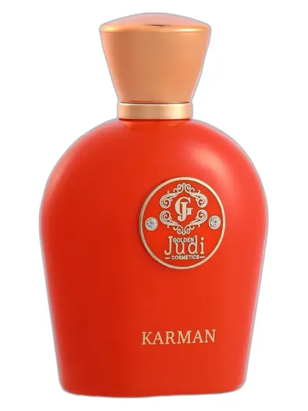 Frasco del perfume Golden Judi Karman unisex