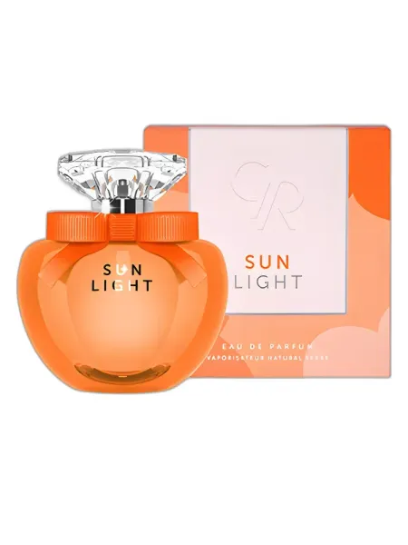 Frasco del perfume Golden Rose Sun Light