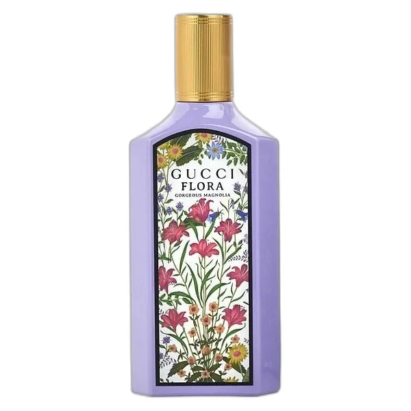 Frasco del perfume Gucci Flora Gorgeous Magnolia Eau de Parfum