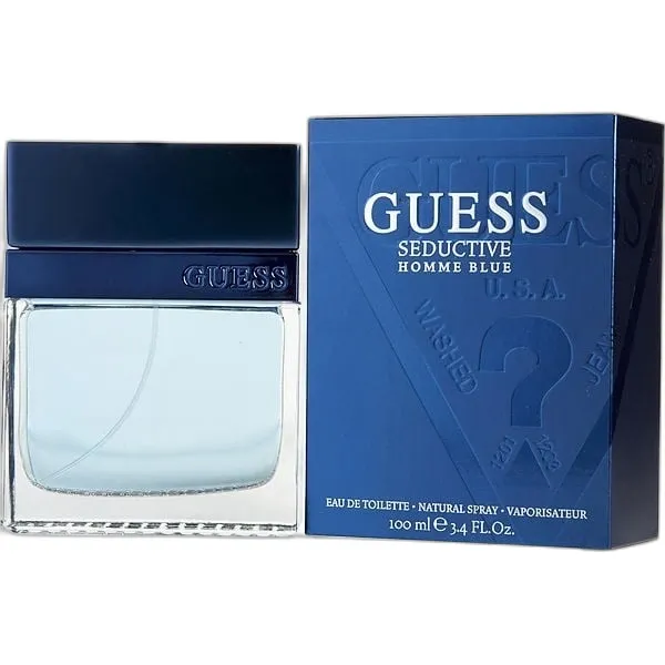 Frasco del perfume Guess Seductive Homme Blue Eau de Toilette