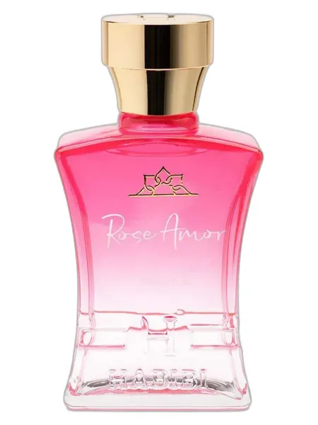 Frasco del perfume Habibi NY Rose Amor