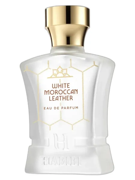 Frasco del perfume Habibi NY White Moroccan Leather unisex Eau de Parfum