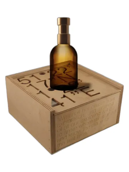 Frasco del perfume Haeckels 51 22' 17"N / 1 22' 41"E unisex