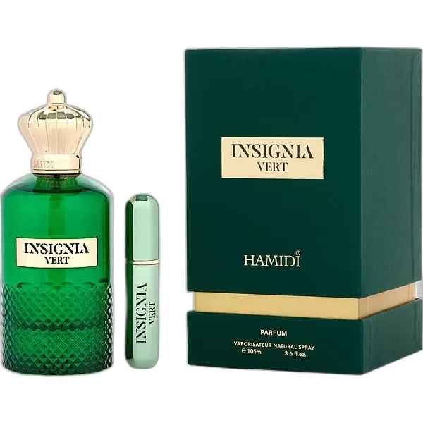 Frasco del perfume Hamidi Insignia Vert Eau de Parfum