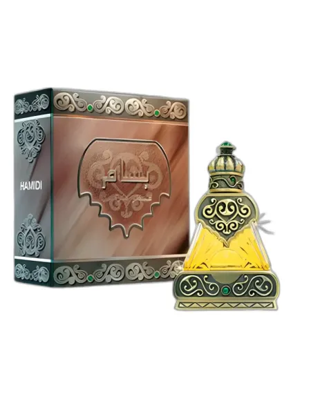 Frasco del perfume Hamidi Oud & Perfumes Bassam unisex