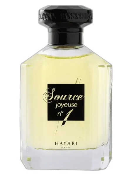 Frasco del perfume Hayari Parfums Source Joyeuse No1 unisex Eau de Parfum