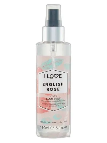 Frasco del perfume I LOVE Cosmetics English Rose