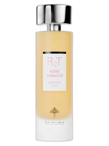 Frasco del perfume Ibraheem AlQurashi Rose Tobacco Happiness Dose Ibraheem Al Qurashi