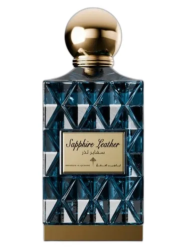 Frasco del perfume Ibraheem AlQurashi Sapphire Leather Ibraheem Al Qurashi