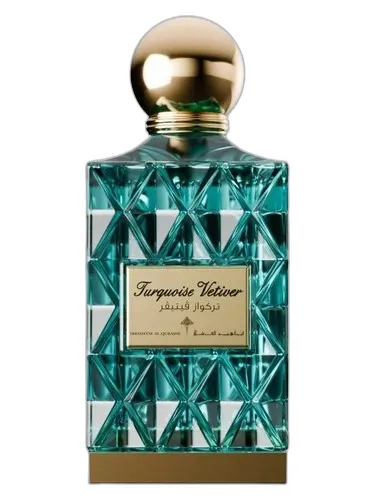 Frasco del perfume Ibraheem AlQurashi Turquoise Vetiver Ibraheem Al Qurashi