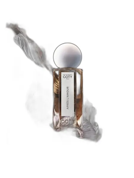 Frasco del perfume Infiniment Coty Paris Apres L'Amour unisex Eau de Parfum