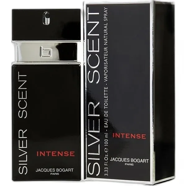 Frasco del perfume Jacques Bogart Silver Scent Intense Eau de Toilette