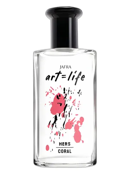 Frasco del perfume JAFRA Art = Life Hers Coral
