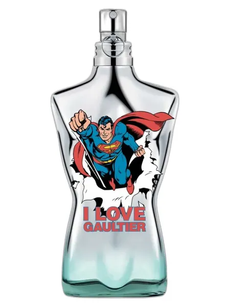Frasco del perfume Jean Paul Gaultier Le Male Superman Eau Fraiche