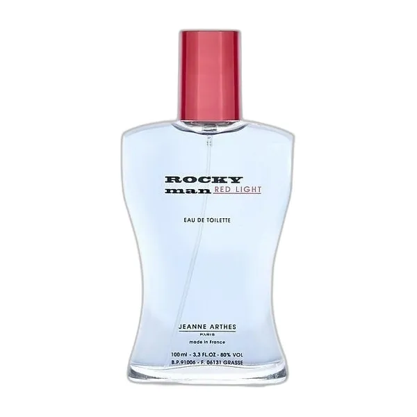Frasco del perfume Jeanne Arthes Rocky Man Red Light Eau de Toilette