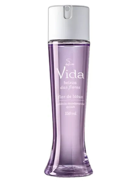 Frasco del perfume Jequiti Beleza das Flores Flor de Lotus