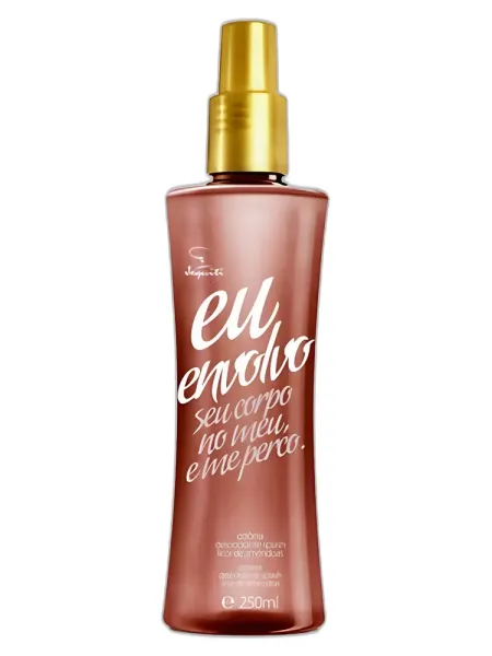 Frasco del perfume Jequiti Eu Envolvo Licor de Amendoas