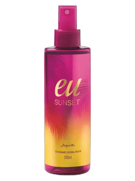 Frasco del perfume Jequiti Eu Sunset